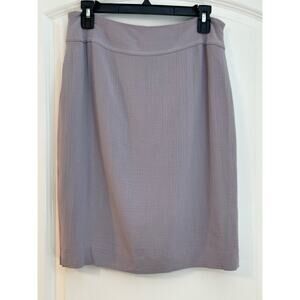 Marissa Minicucci Pencil Skirt Size 8 Lavender Pastel Crepe Wool Blend Office
